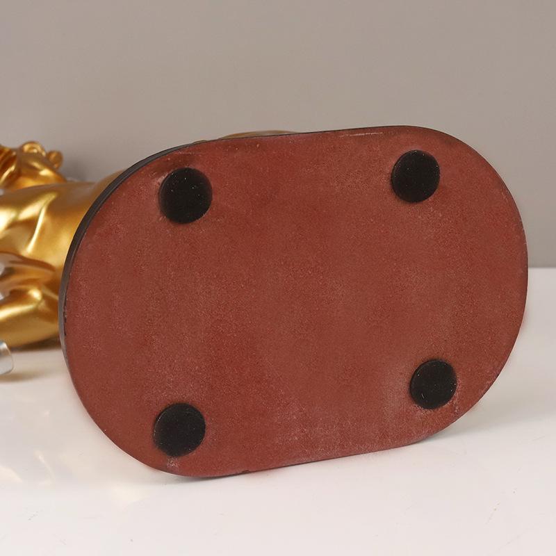 Golden Horse Ornaments: Achieve Success with Modern Home Office Decorations for Instant Wealth.