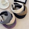 Autumn and Winter Women's Suede Wide Headband High Quality Pressed Hair Headband Multiple Colors Ornament