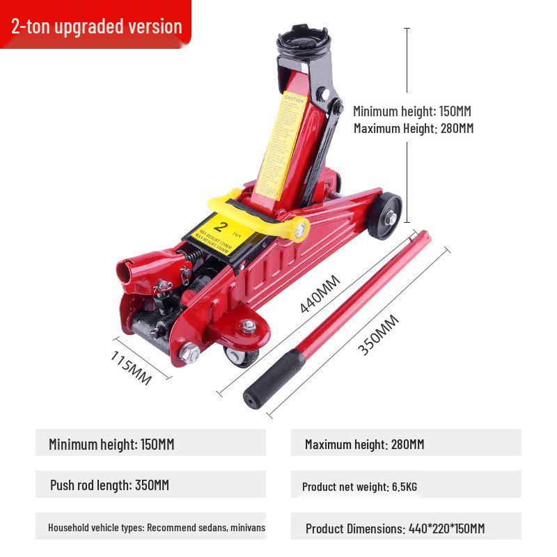 2-3 Ton Hydraulic Hand Car Jack Lifting Tool