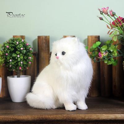 Puntos Furry Perserkatze Tier simuliert Modell Figur Kunst Handwerk Tisch Ornamente