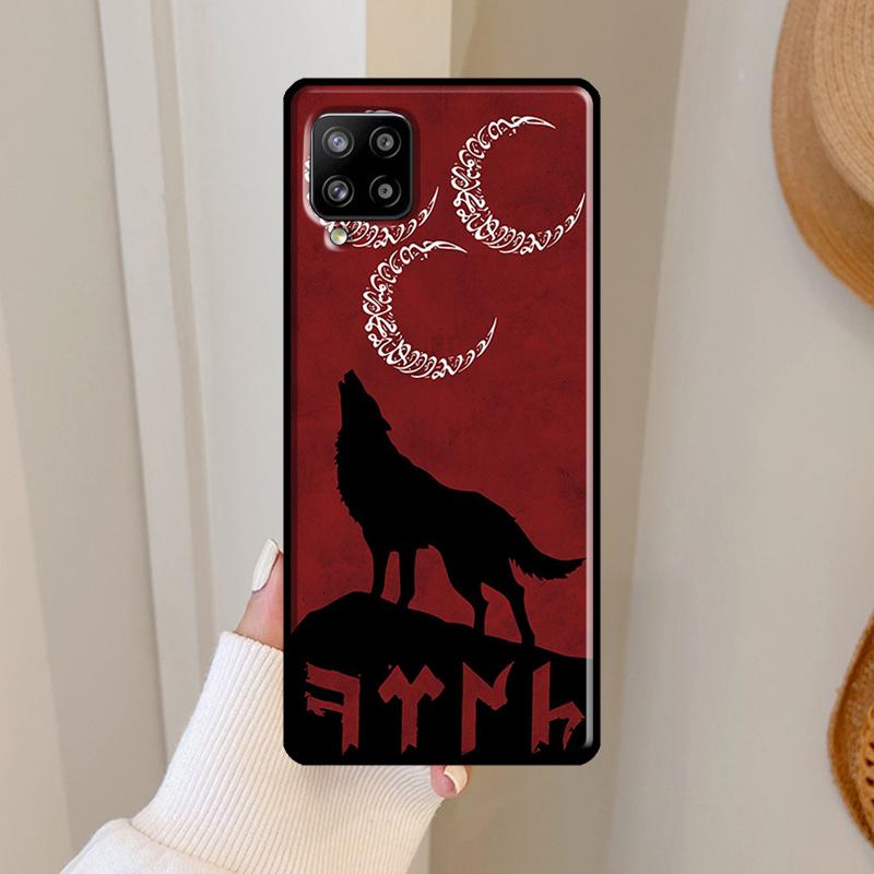 Turk Wolf Turkey Flag Case For Samsung Galaxy A06 A05 A16 A26 A36 A56 A33 A32 A52 A15 A53 A13 A34 A54 A14 A35 A55