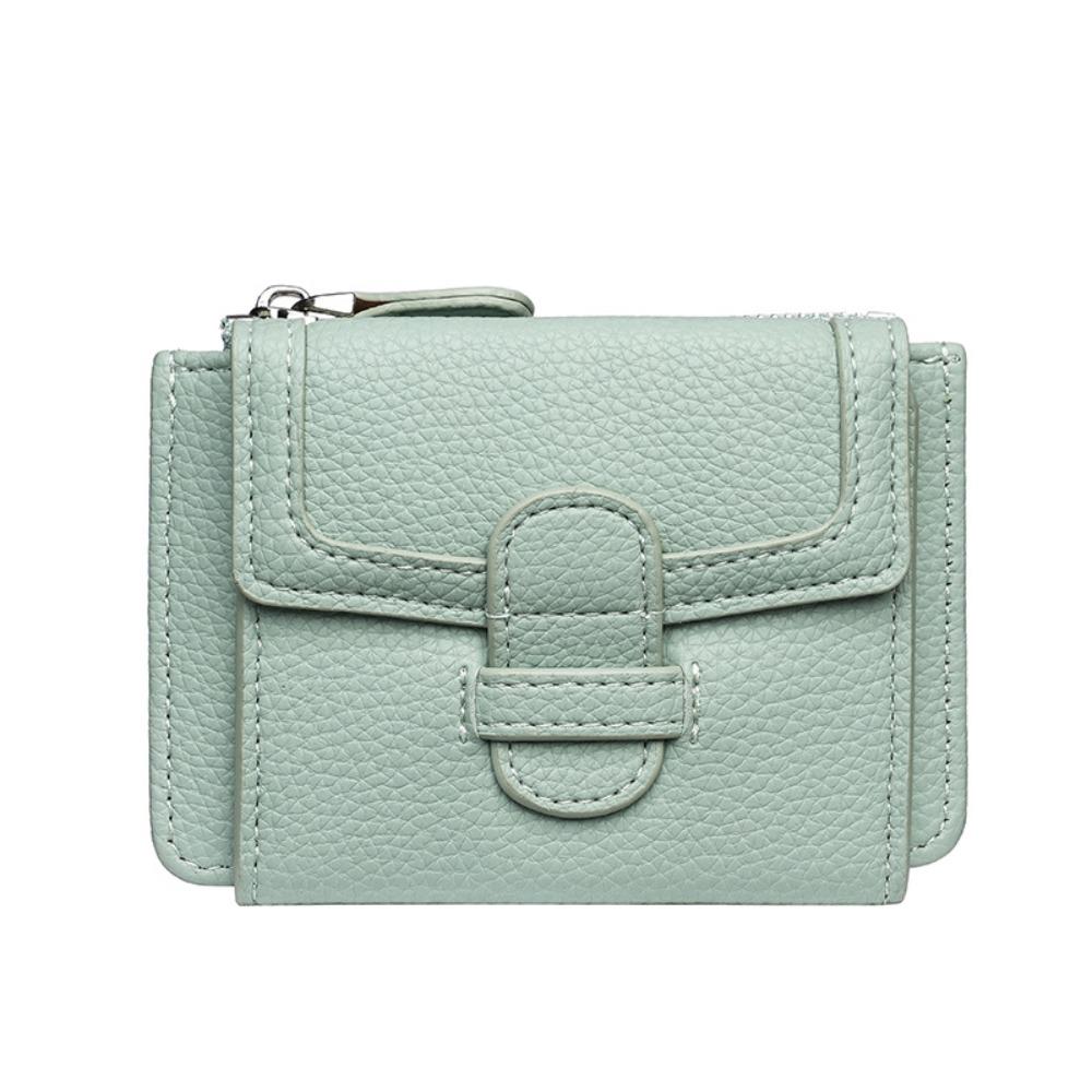 

Waterproof Vintage Coin Purse Small Daisy Women s Short Purse Ins Ultra Thin Wallet Shopping зелений