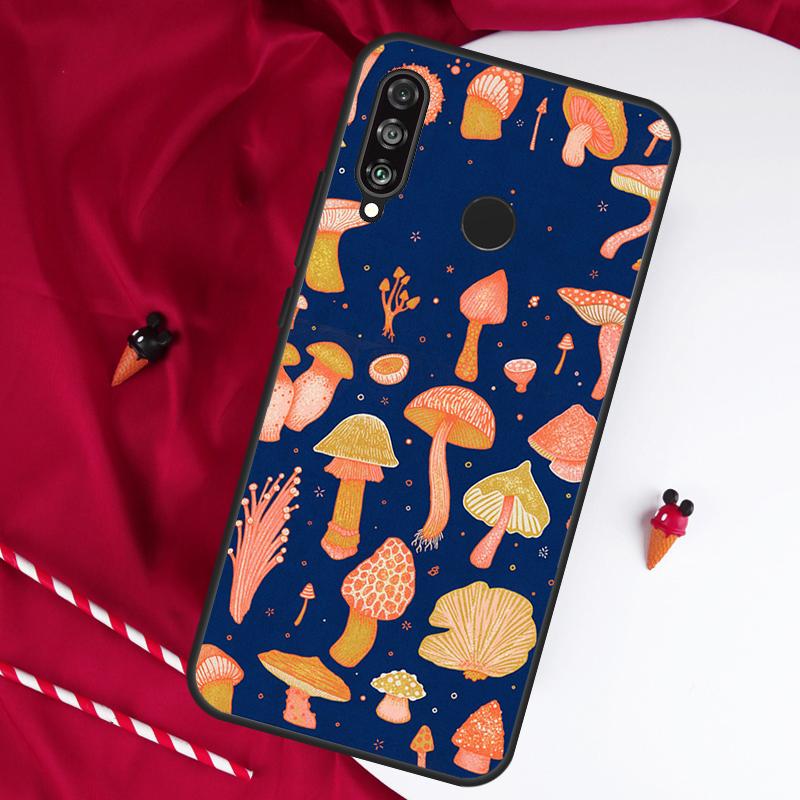 Mushroom For Huawei Nova 11 Pro 9 10 SE Y60 Y70 Y90 Y61 Y91 Y73 Y72 12i 11i 8i P20 P30 P40 Lite Case