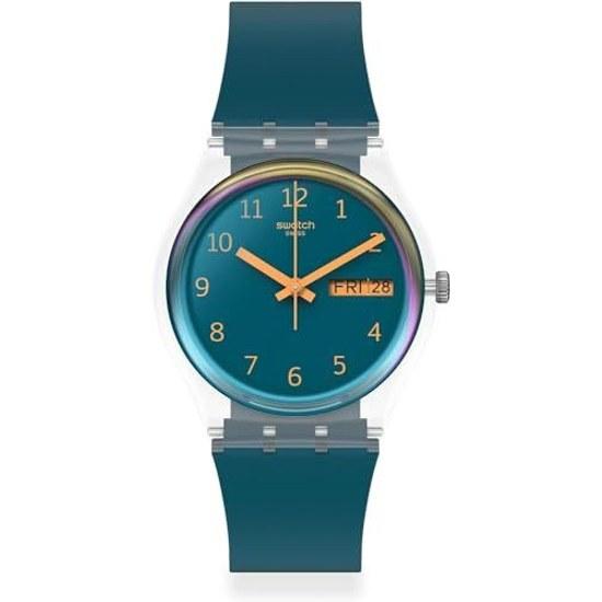 SWATCH wristwatch BLUE AWAY SO28K700