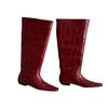 Knight Boots Women's Thick Heel High Heel Straight Boots Autumn and Winter New Square Head But Knee Boots Women's High Boots
