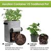 3Styles Felt Plant Grow Bags Nonwoven Fabric Garden Potato Pot Greenhouse Vegetable Growing Bags Moisturizing Vertical Tools