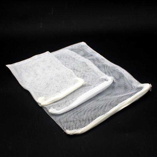 2Pcs Aquarium Filter Media Taschen Fisch Tank Filter Mesh Tasche mit Zipper für