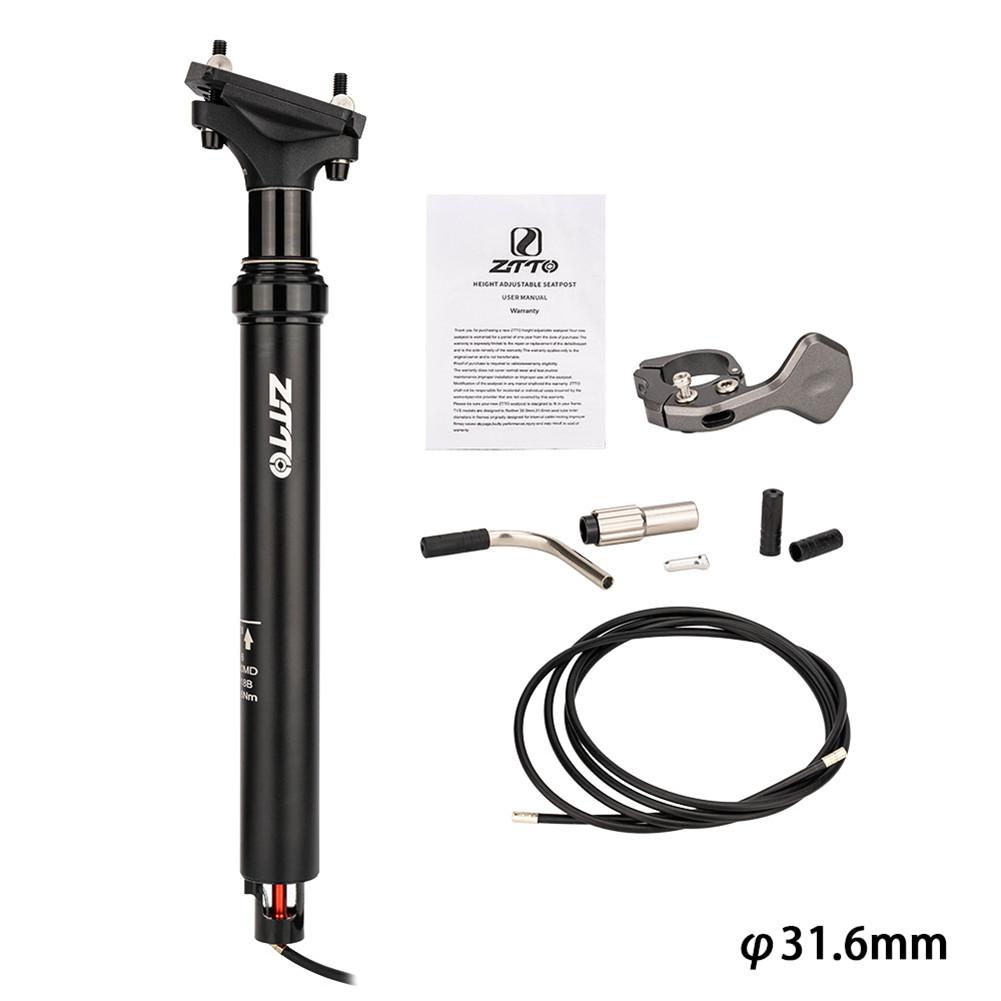 

Bicycle Dropper Seat Post Mountain Bike Adjustable Aluminum Alloy Seatpost Internal Routing Wire 30.9 31.6mm 31.6 #1