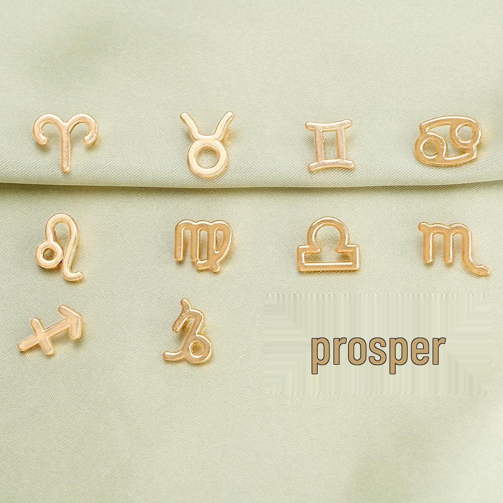Personalized Zodiac Constellation Alloy Pendant Necklace Set