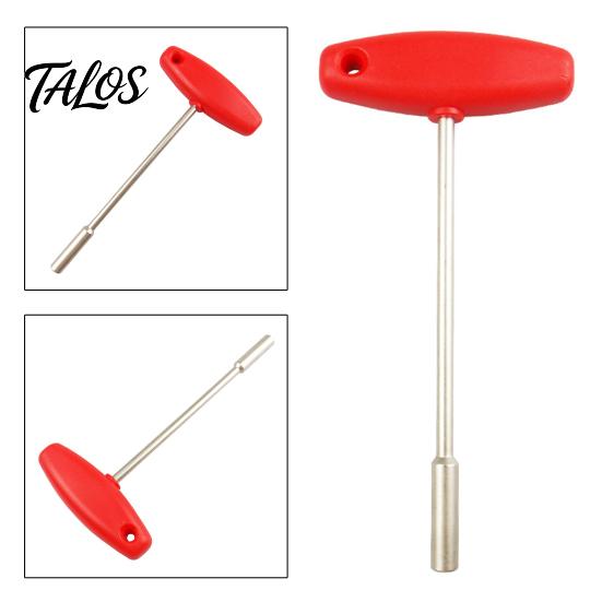 Plastic T-shaped Socket Bike Built-in Tool Steel Concealed Spoke Cap Wrench