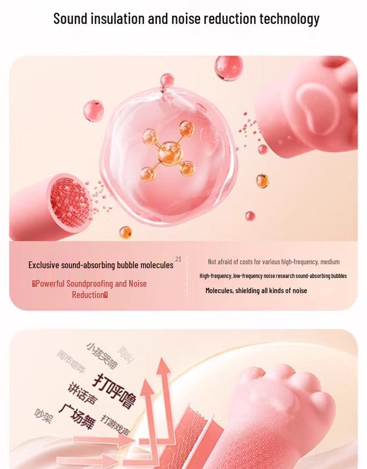 Kunkun Duck Cat Earplugs for Sleep: Super Soundproof, Noise Reduction, Silent, Anti-Noise Sleeping Aid for Students