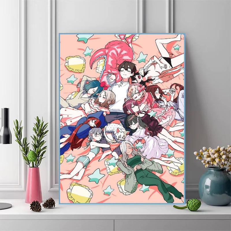 Hyakkano 100% Round Full Drill 5D DIY Diamond Painting Embroidery Cross Stitch Rhinestone Décor