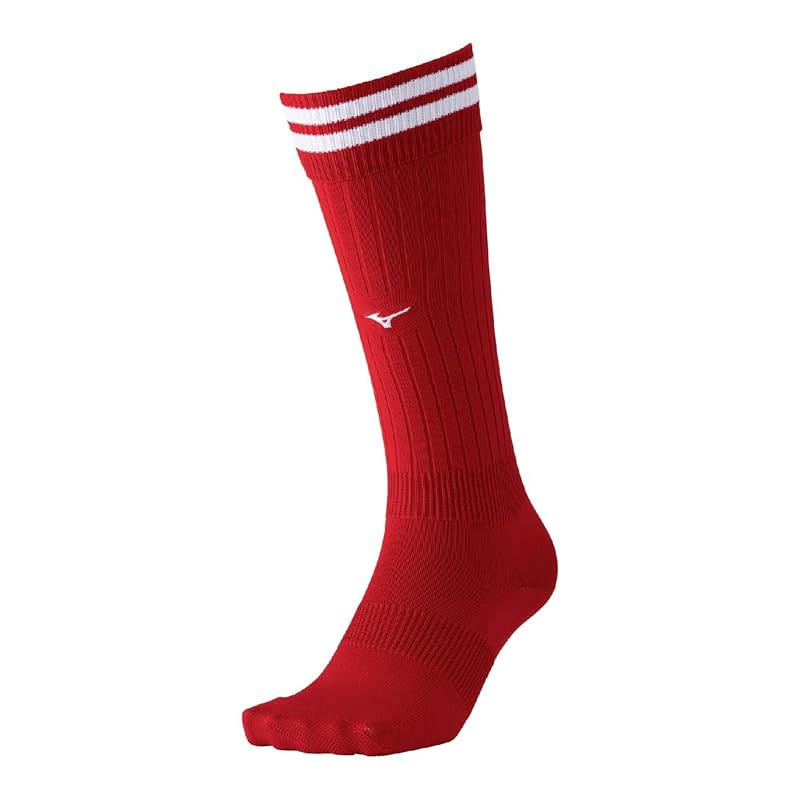 Soccer Stockings/Socks P2MXC000 Unisex Red/White 21-23cm