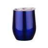 304 Stainless Steel Double-Layer Vacuum Insulated 12oz Egg-Shaped Cup, Portable U-Shaped Design with Heat Sublimation Spray.