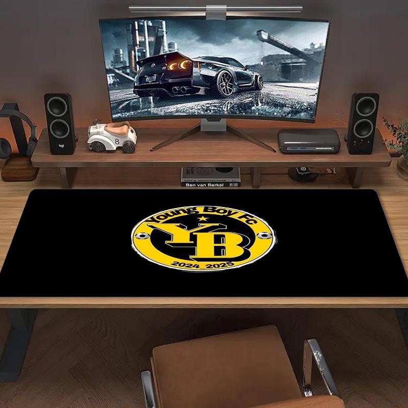 BSC Young Boys Farbiges Mauspads Großes Gaming-Tischkissen Rutschfeste Laptop-Tablet-Große Mauspads XXL-Matte Mini-PC-Spielmatte Mit Verriegeltem Rand
