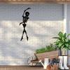 1pc Gothic Skeleton Dance Metal Wall Art, Skull Decor for Living Room, Halloween Christmas New Year Gift