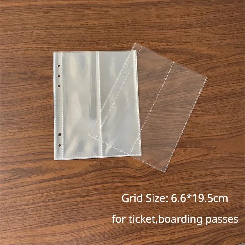 10 Pieces A5 6 Hole Clear Ring Binder Refill Sleeve Photocards Notebook Diary Photo Album Storage Binding Folder Back To School