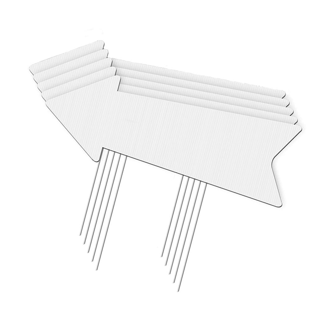 Weather Resistant Yard Sign With Ground Stake Durability Metal And Plastic For Outdoor Garden Decoration