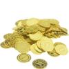 100Pcs Gold Coins Plastic Game Coins Gold Treasure Coins Halloween Party Props