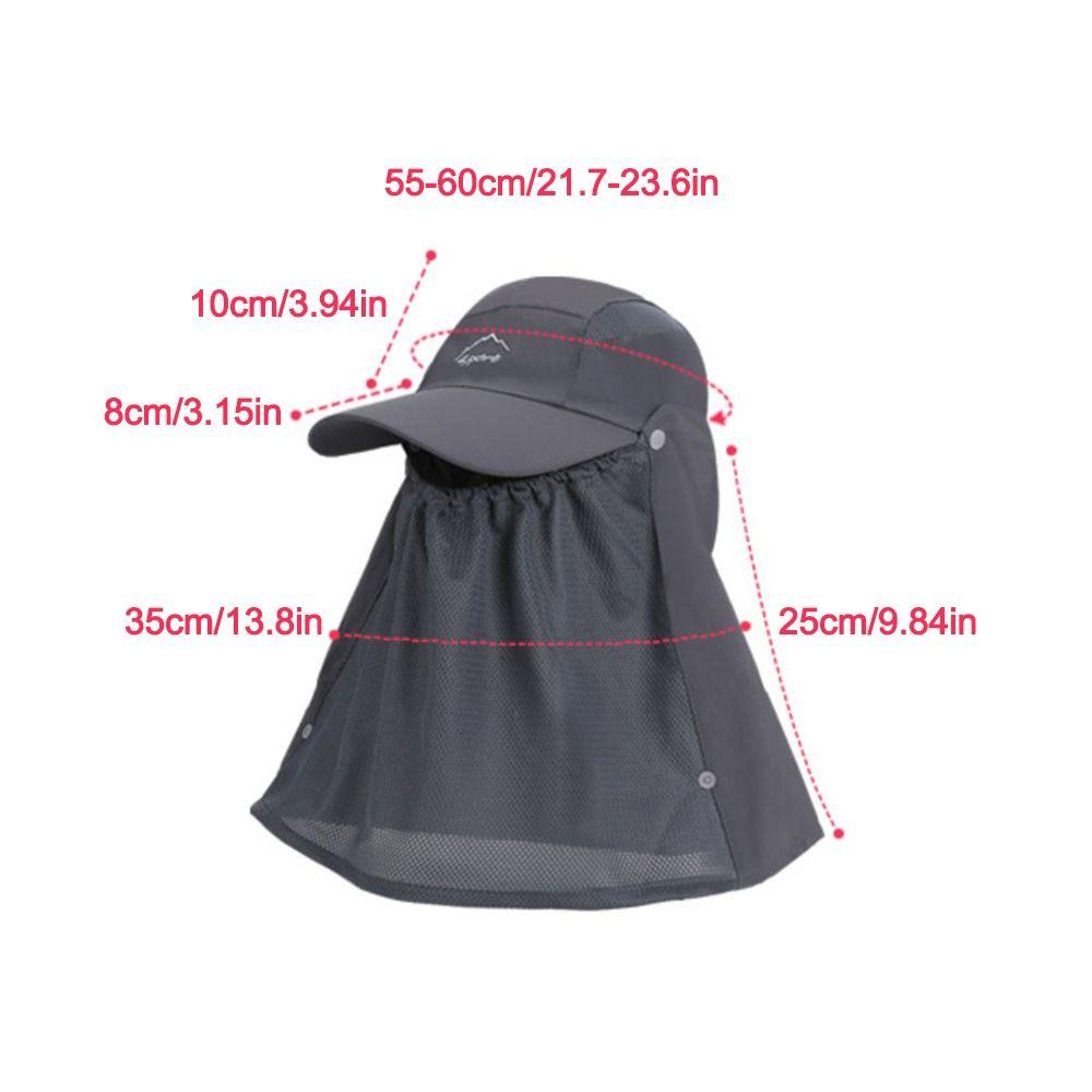Protection Face Neck Fishing Sun Hat Breathable Fisherman Cap Portable Sunshade Hat  Summer