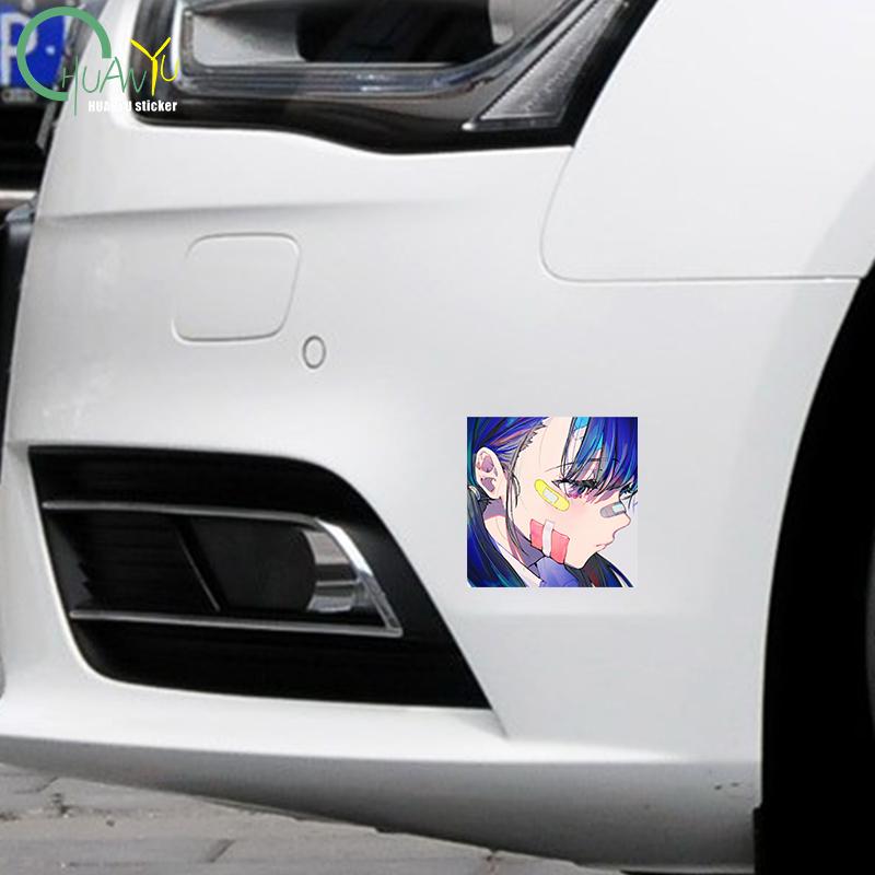 Fun Anime Creative Avatar Sticker Car Sticker Car Window Motorcycle Bumper Reflective Anti water Car Sticker