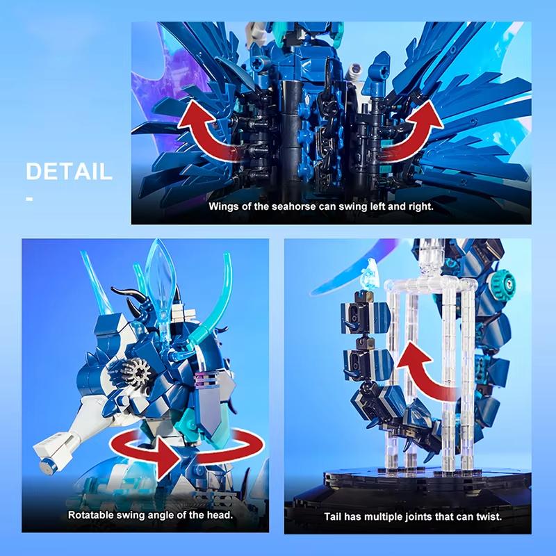 High-Quality 1003Pcs High-Quality Ocean High-Quality Animal High-Quality Building High-Quality Blocks Collection kit High-Quality Mechanical