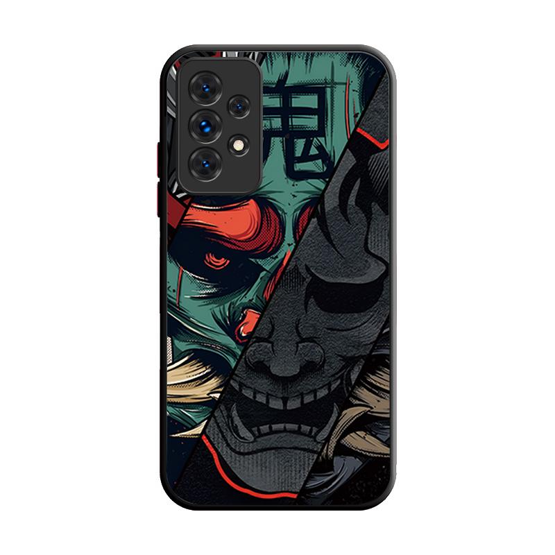 PC Case for Samsung Galaxy A16 A26 A36 A56 A05 A05S A15 A25 A35 A55 A14 A34 A54 A13 A33 A53 A22 A32 A52 A52S Samurai Ghost Mask