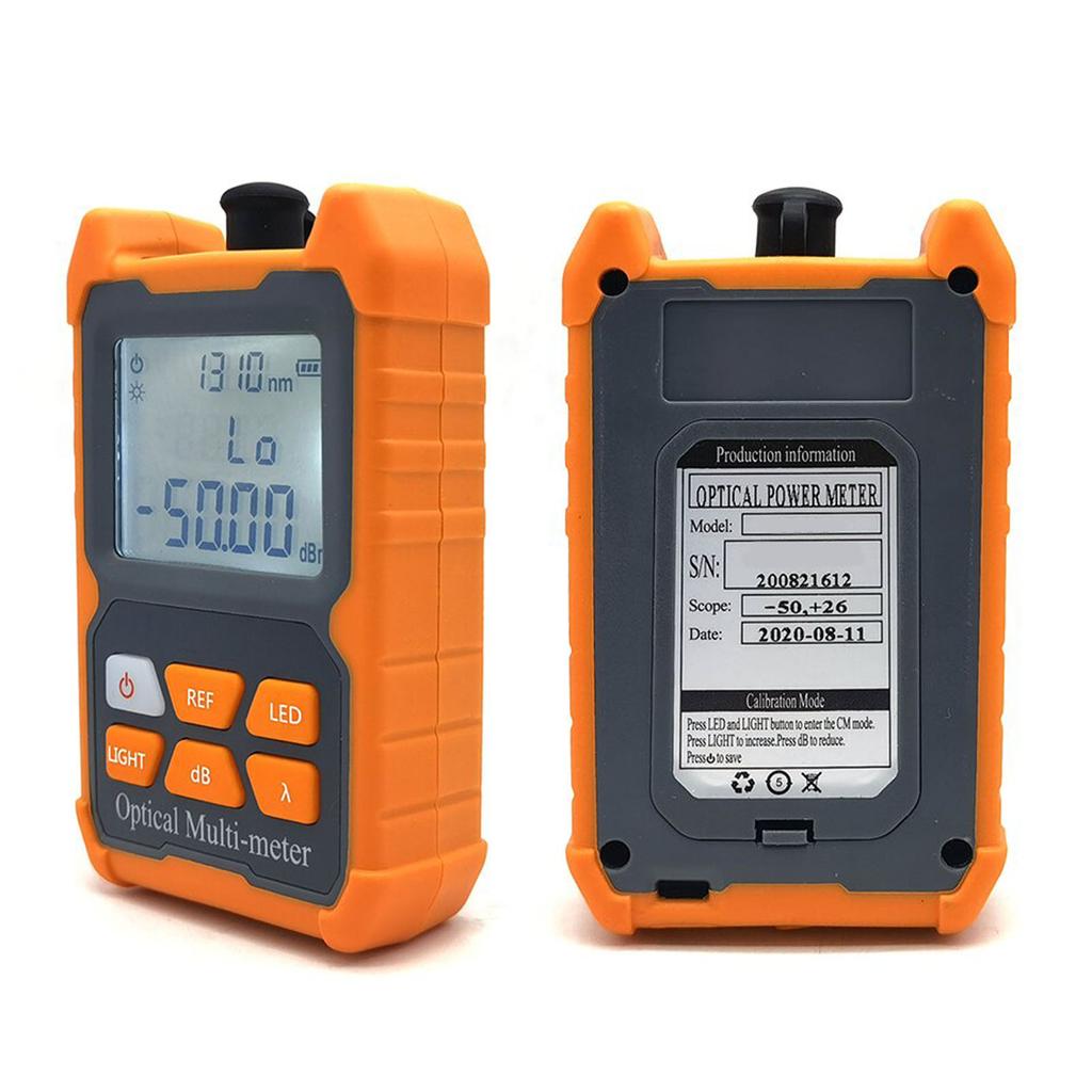 Optical Power Meter ‑50‑26dbm Portable Fiber Optic Tester FC SC ST Universal Interface 800‑1700nm Wavelength