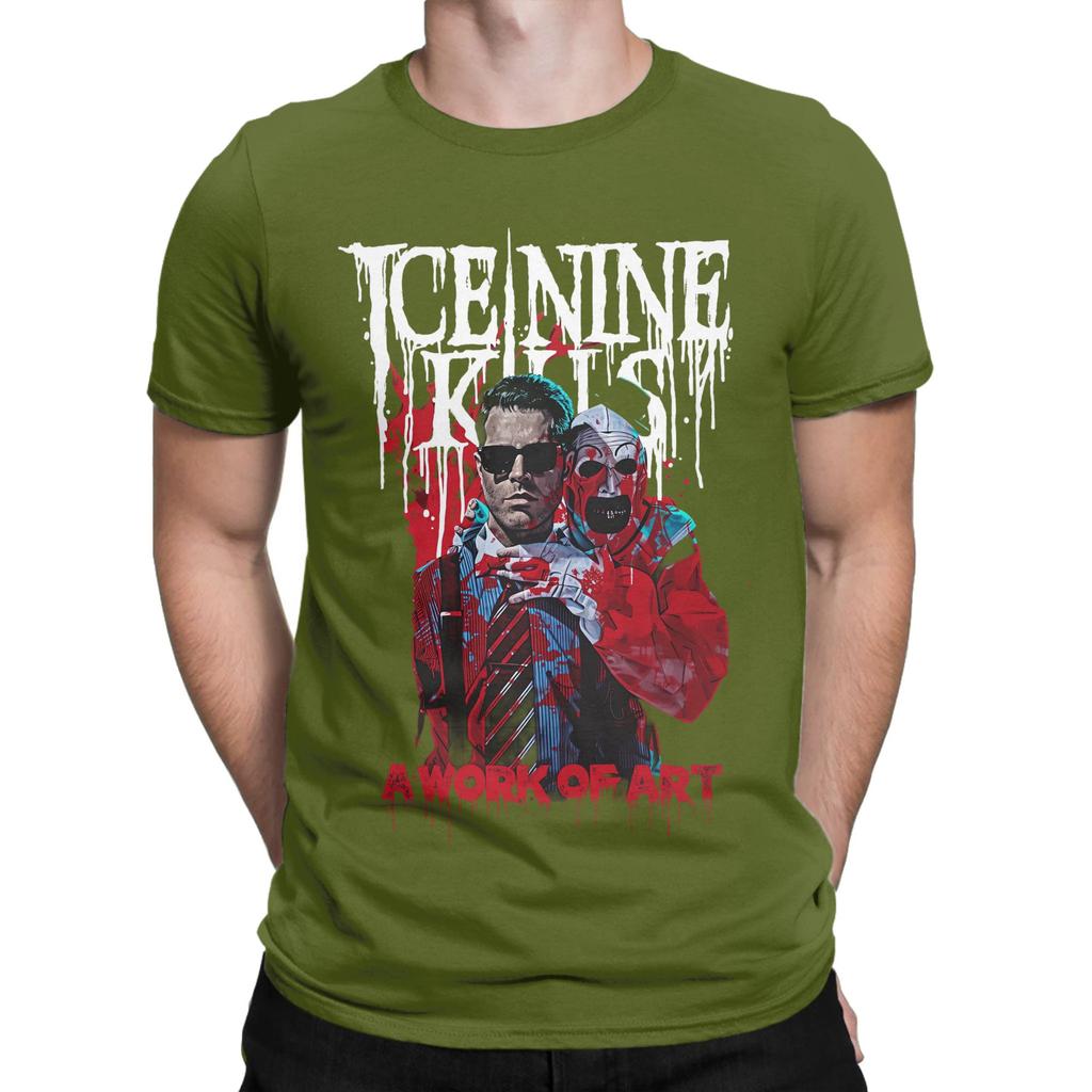 Vintage TShirt Summer Ice Nine Kills The Silver Scream Leisure TShirts Cotton Y2K Casual Pattern Short Sleeve Clothing