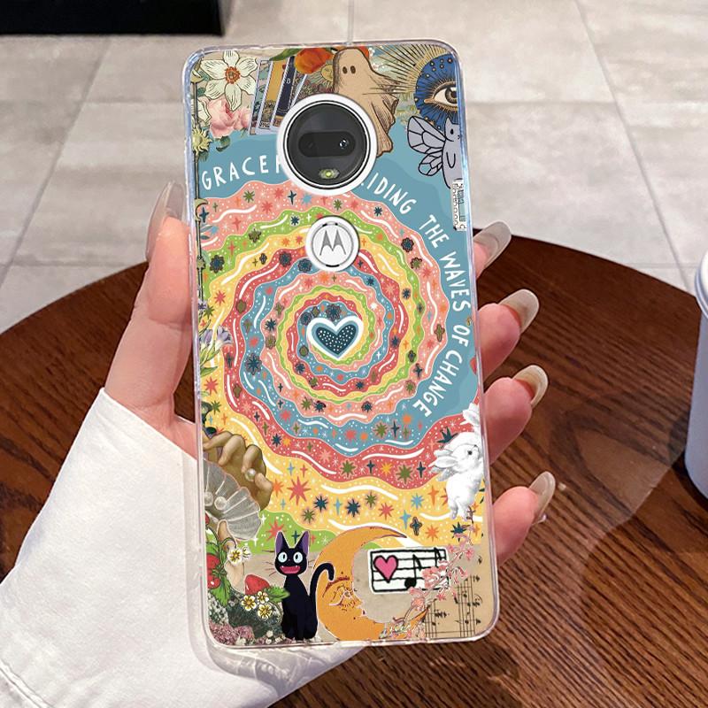 Żelowe Etui Do Motorola Moto G7 Plus/Moto G7 Play /Moto G7 Power Fundas Przezroczyste Silikonowe Miękkie TPU Pokrowiec Uroczy Kot Ochronne Etui