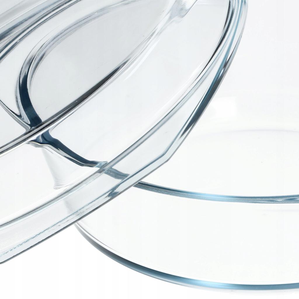 KADAX Heat-Resistant Dish with Lid for Baking Round Glass
