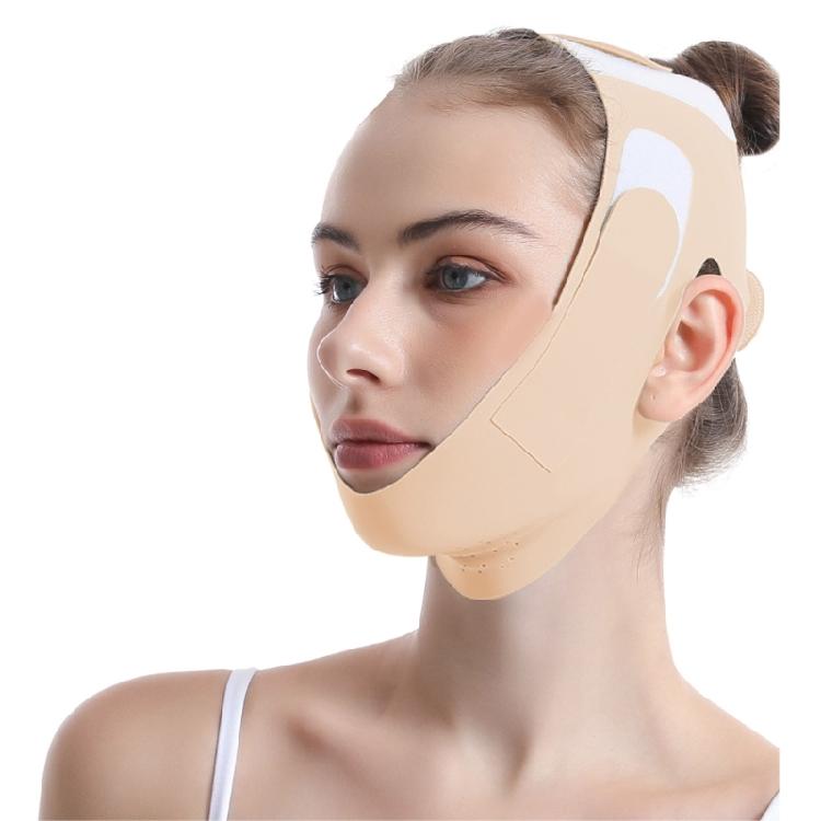 Wiederverwendbare V-Line Lifting-Maske mit Kinnband zum Schlafen, Gesichtsstraffungsband V-Form Schlankheits-Gesichtsmaske zur Vorbeugung von Hängewangen