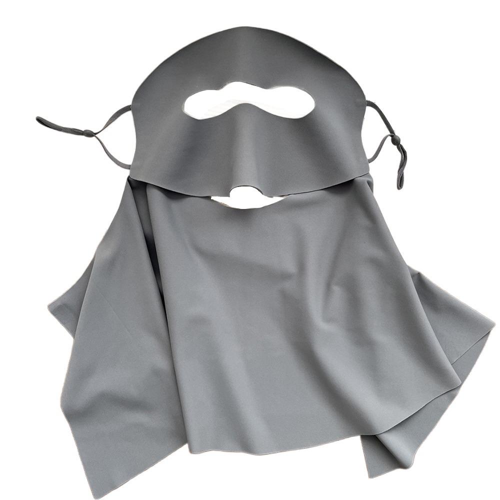 UPF 50+ Ice Silk Face Cover Summer Neck Wrap Cover Sunshade Full-Face Sunscreen Veil  Cycling