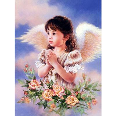 Square / Round Diamond Embroidery Lovely Angel Baby 5D DIY Diamond Cross Stitch Diamond Mosaic Decoration