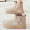 Women's winter snow boots not tired feet thick soles non-slip cold padded lining thickened warm home outdoor travel cotton shoes