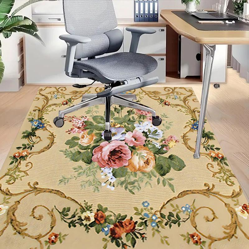 1PC Floral Pattern Extra Large Non Slip Floor carpet, Office, family, bedroom, Studio Large Area Rug Indoor Rugs