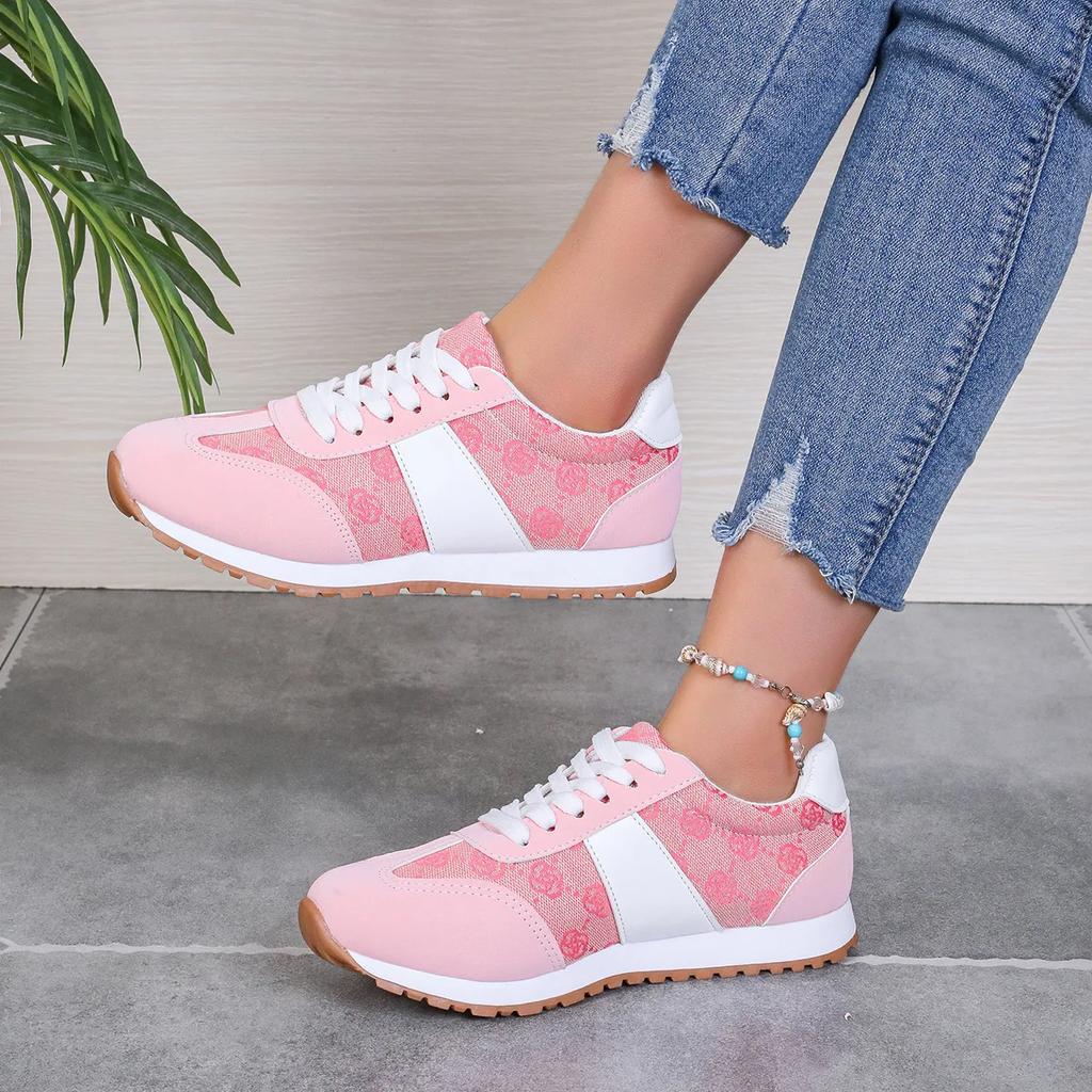 Fashion Spring New Sneaker Luxury Brand Women's Shoes Khaki Vulcanized Shoes Plus Size 42 Comfortable Basketball Shoes