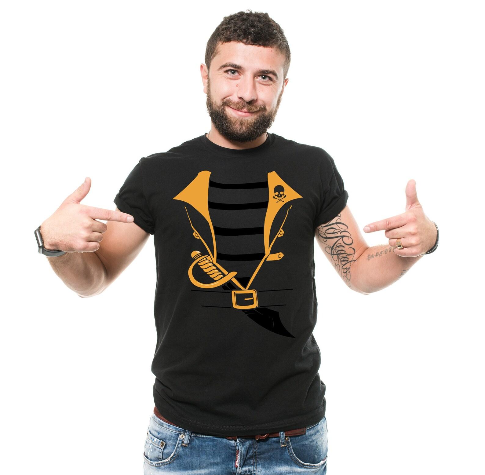 Pirate Costume T-Shirt: Men s Halloween Party Shirt M