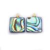 Heart-Shaped Natural Abalone Shell Bezel Pendant for DIY Necklaces