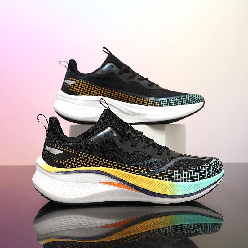 7PRO Running Shoes Men's Carbon Board Racing Shoes 6 Students Big Children Ultra-light Summer Breathable Sports Shoes Women
