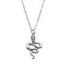 Snake Charm Necklace Dragon Minimalist Serpent Pendant For Women Grunge Aesthetic Jewelry 43cm Chain
