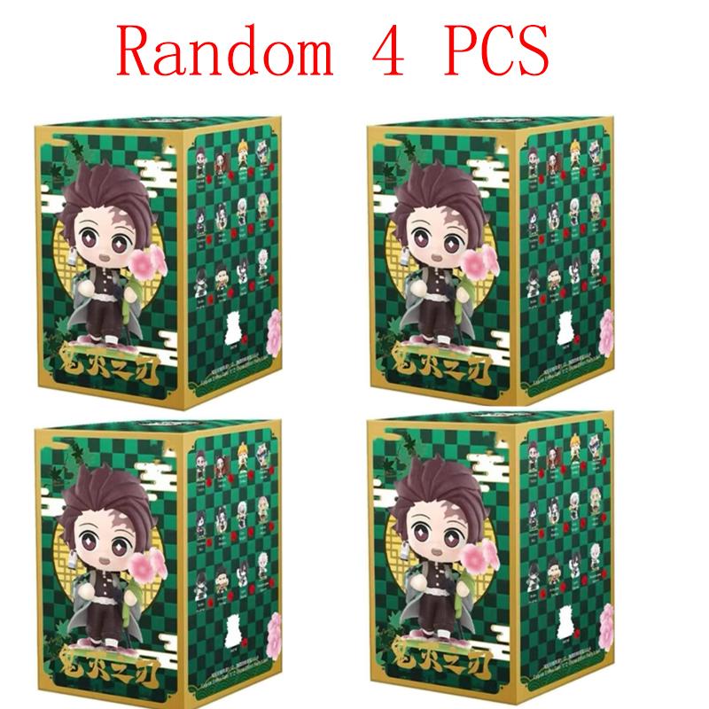 2026 Tanjiro Kamado Nezuko Demon-Slayer Anime Cartoon Figure Blind Box Creative  Statue Ornament Surprise Gift Box