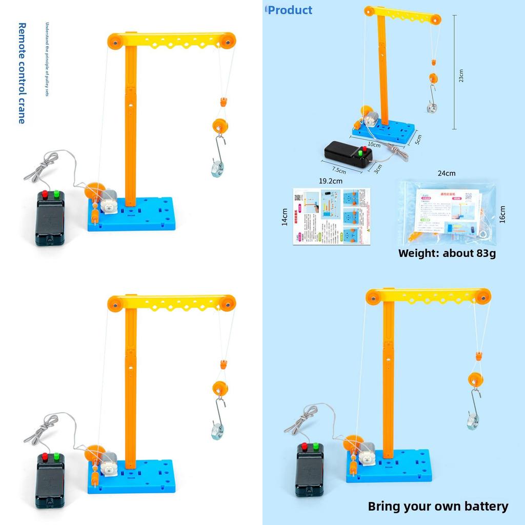 Remote Control Crane Science Experiment Kit With Diy Physical Education For Students