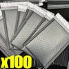 1/100Pcs Pink Poly Bubble Mailers Padded Envelopes Self Seal Padded Envelopes Gift Bags Black Packaging Envelope Bags For Book