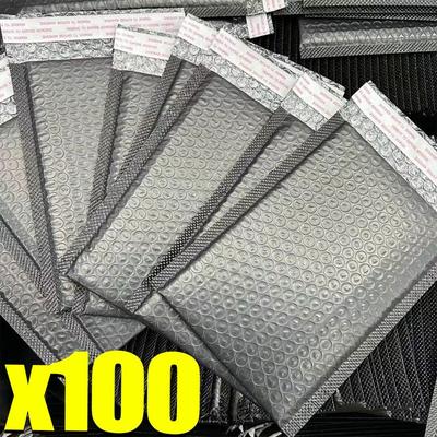 1/100Pcs Pink Poly Bubble Mailers Padded Envelopes Self Seal Padded Envelopes Gift Bags Black Packaging Envelope Bags For Book