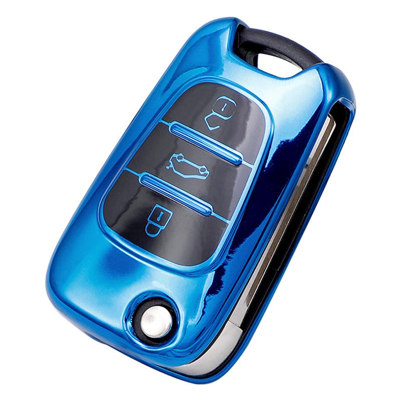 TPU Nyckelfodral för Hyundai Reina, So8, Rio Kia K2, K5, Sportage, Forte - Skyddsskal med full täckning