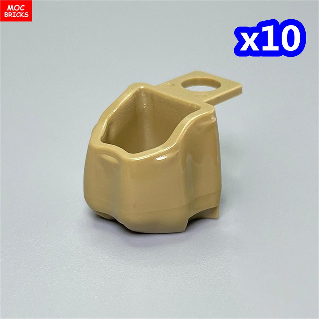 MOC Bricks Container Series Display Box Bucket Basin Pot Pack Basket Attachments Assembled Constructing Blocks Playthings Children Gift