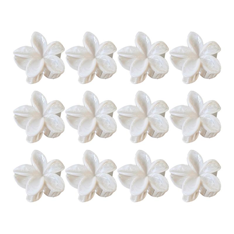 Farbverlauf Frangipani Haarspange Damen Vielseitig Süß Resort Fee Haifisch-Clip Vintage Haaraccessoires