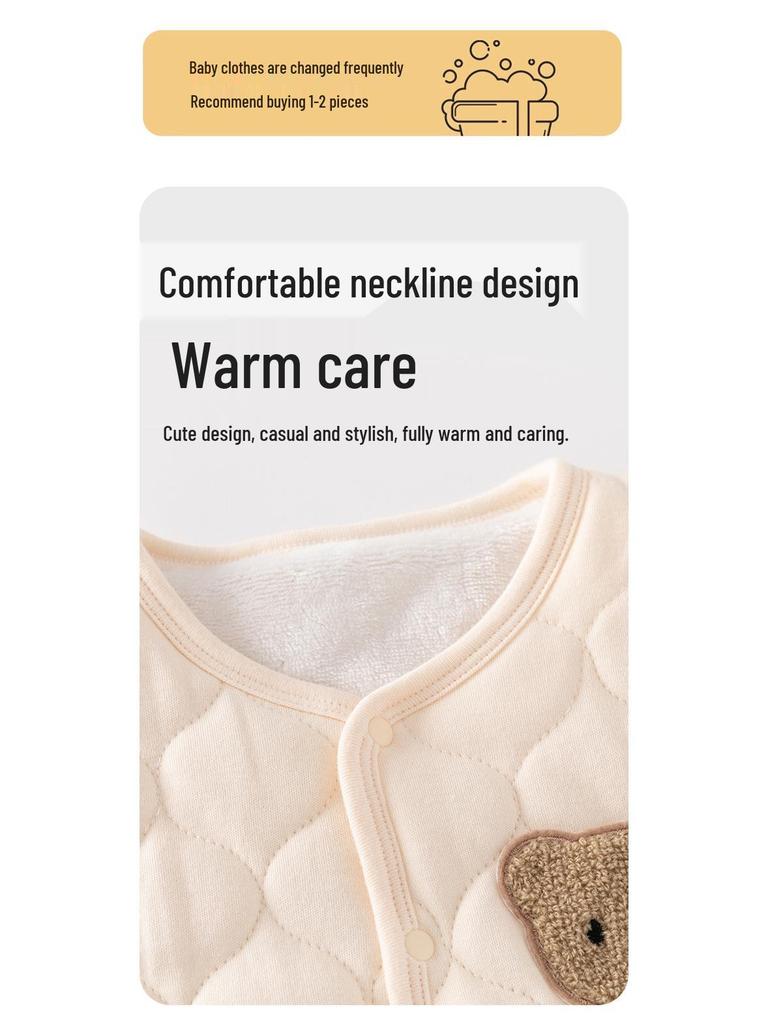 Cozy Cotton Toddler Vest: Warm Padded Outerwear for Autumn & Winter