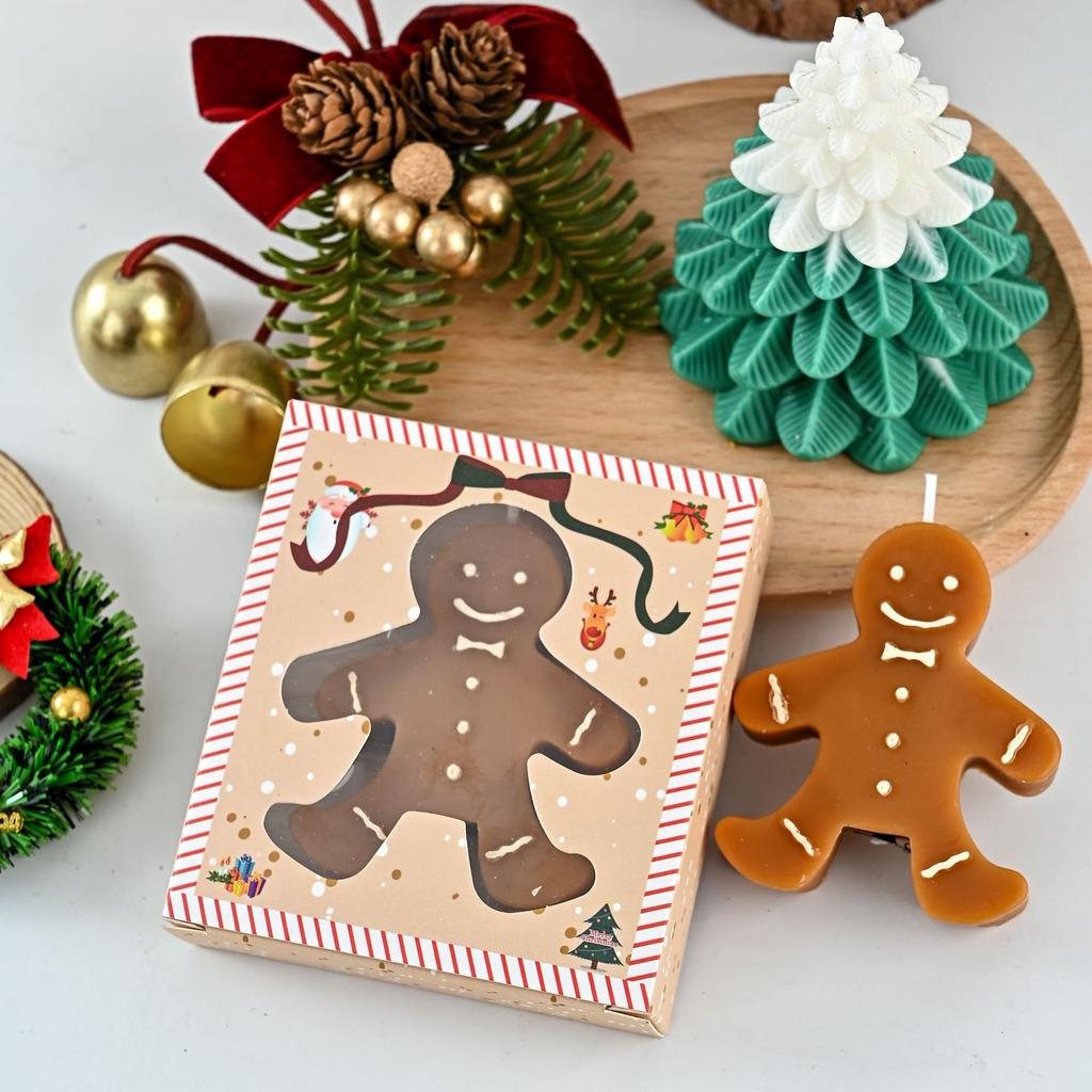 Gingerbread Man Christmas Gift Aroma Candle Gift Candle Fragrance Shape Wax Christmas Souvenir Fragrance